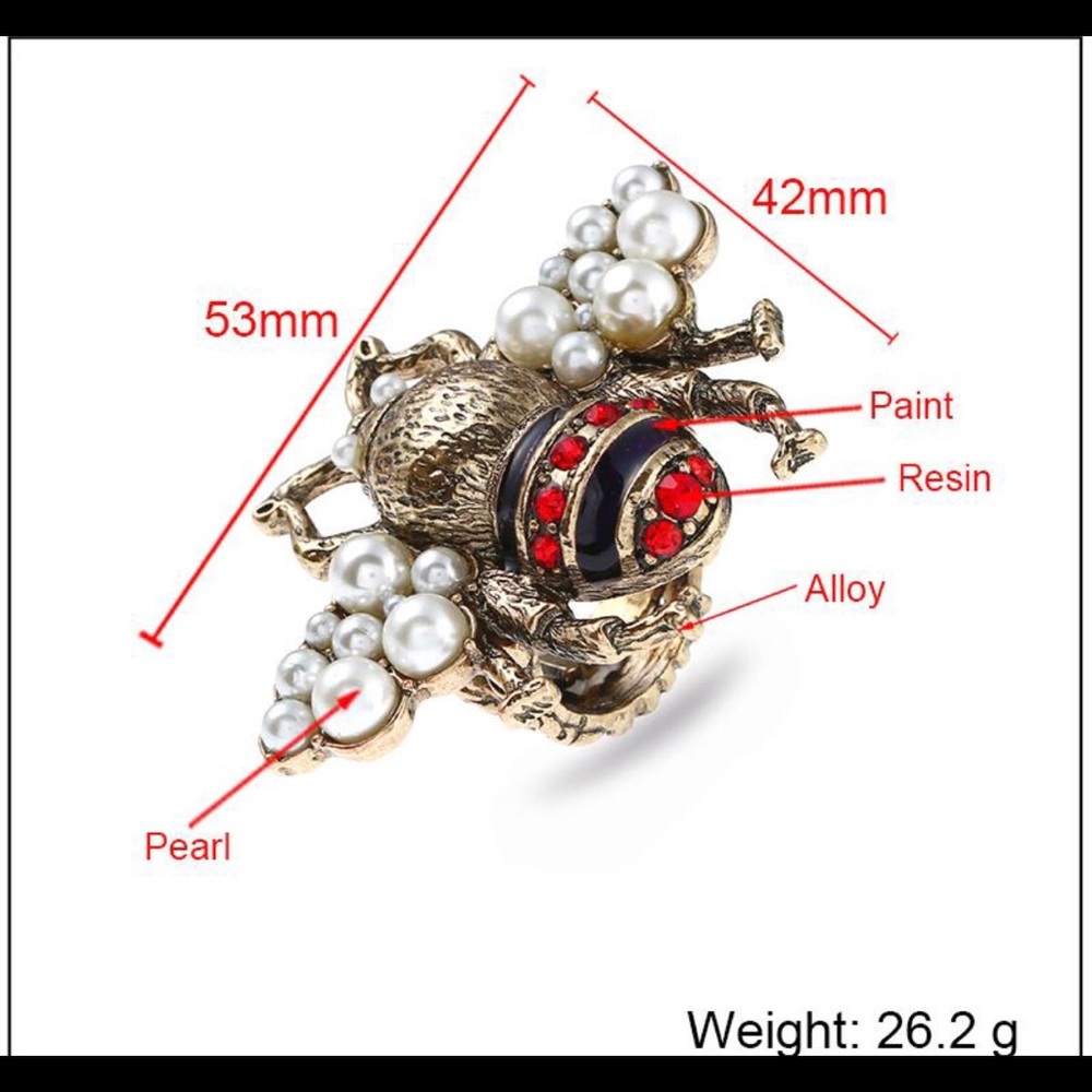 Adjustable Bee Ring - Picture 5 of 8